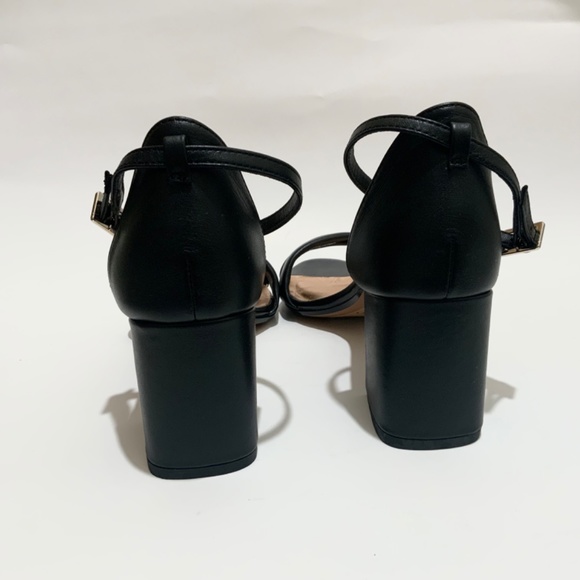 Ted Baker Sheaha Ankle Strap Heels Black Leather Sandal Block Heel Pumps 37 6.5 - Picture 11 of 11